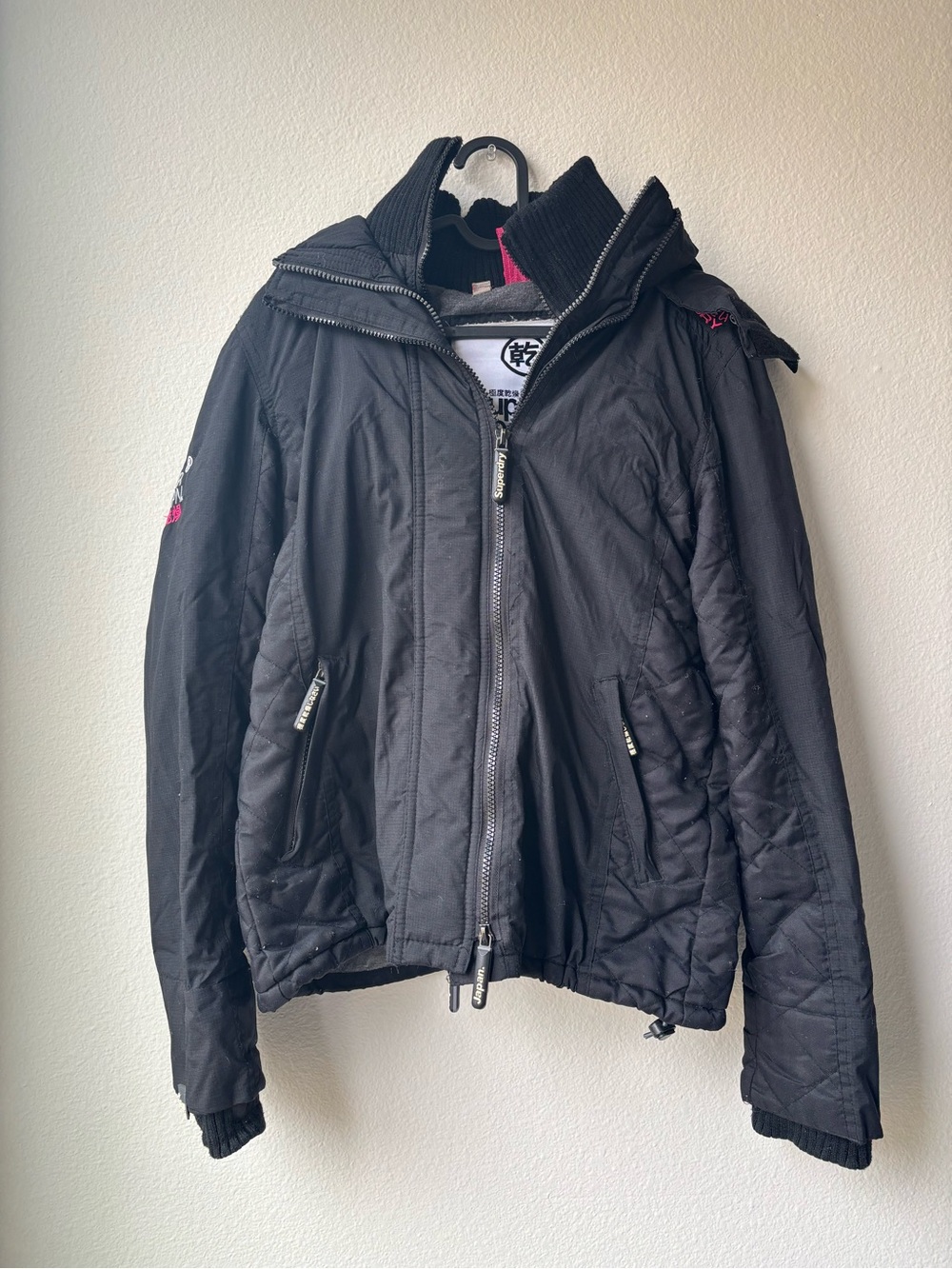 Superdry original windcheater faux fur trimmed hood